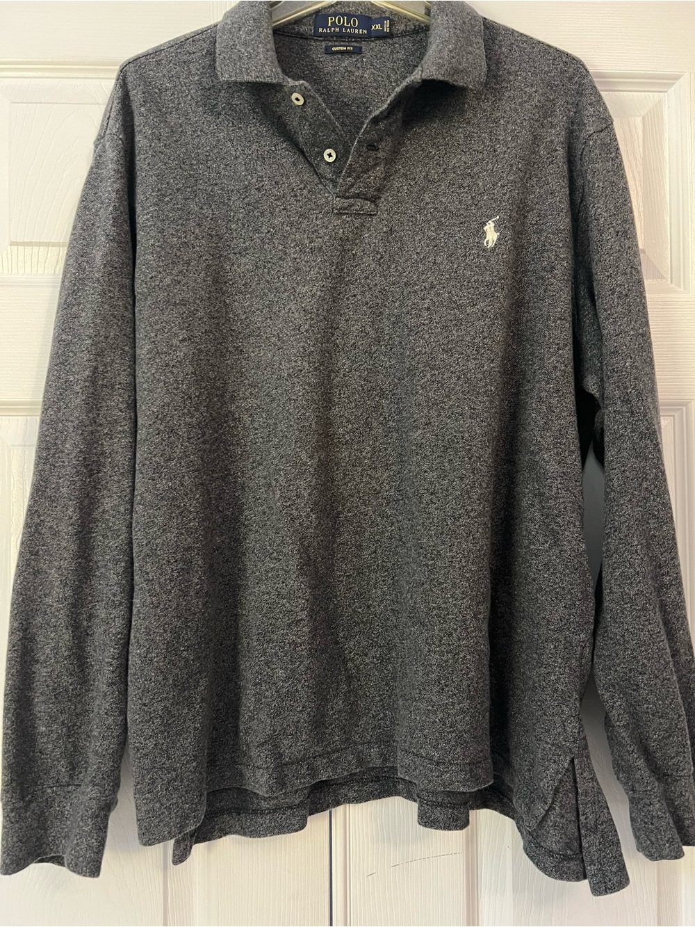 Polo by Ralph Lauren Charcoal Heather V-Neck Long-Sleeve Sweater